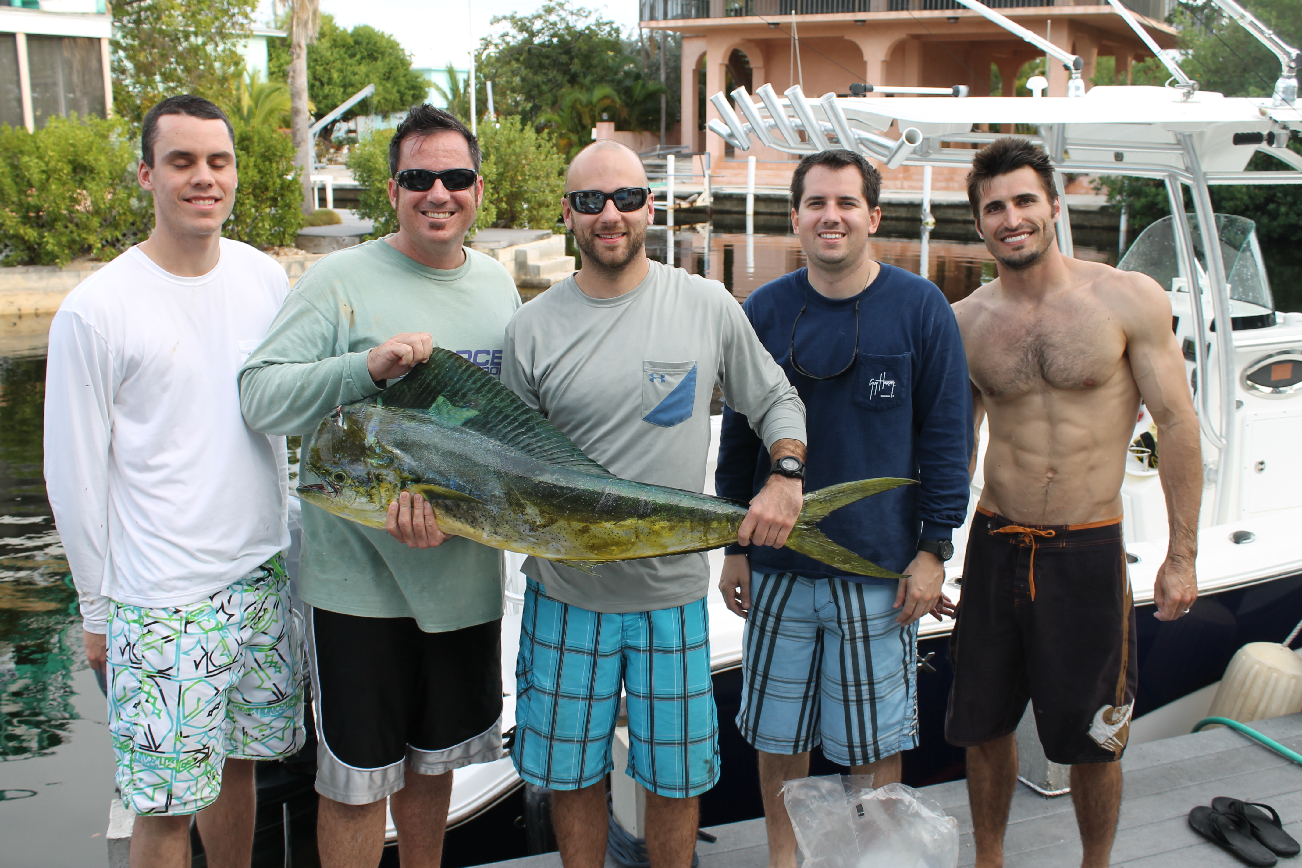 Mahi on boat